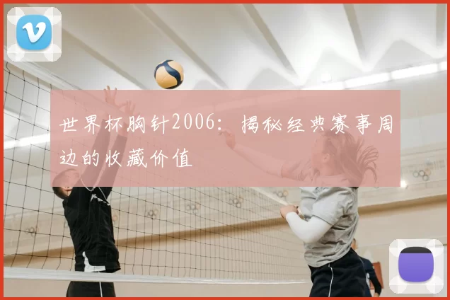世界杯胸针2006：揭秘经典赛事周边的收藏价值