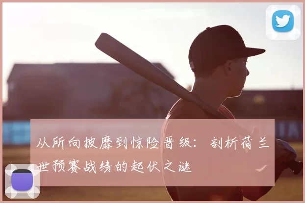 从所向披靡到惊险晋级：剖析荷兰世预赛战绩的起伏之谜